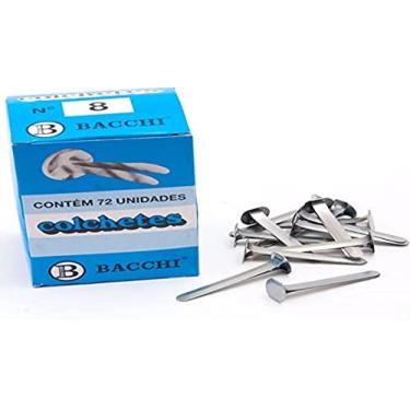 Imagem de Colchete Latonado, Bacchi, Nº 8, 4.0 cm, Caixa com 72 Unidades