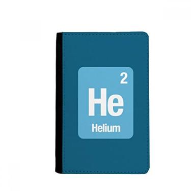 Imagem de He Helium Chemical Element Science Passport Holder Notecase Burse Carteira Capa Carteira Cartão, Multicolor