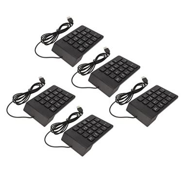 Imagem de Teclado Numérico Com Fio, Teclado Numérico USB Mecânico Com 18 Teclas, USB Plug and Play Ergonômico Mini Teclado Numérico de Digitação Silenciosa para PC Laptop Desktop (5 peças)