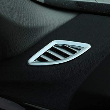 Imagem de JIERS Para BMW X1 F48 2016-2019 X2 F47 2018-2019, acabamento cromado ABS para moldura de saída de ar de painel acessórios para carro