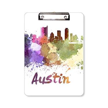 Imagem de Austin America City, Prancheta de aquarela, pasta, bloco de notas A4