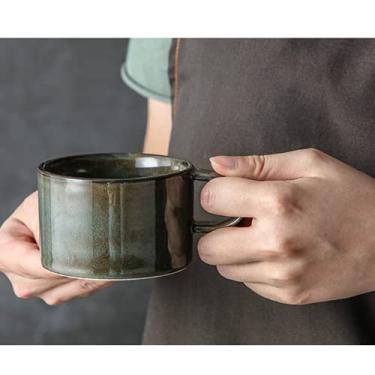 Imagem de PAYNAN Caneca de cerâmica retrô Caneca criativa Caneca de café Kungfu Xícara de leite Copo