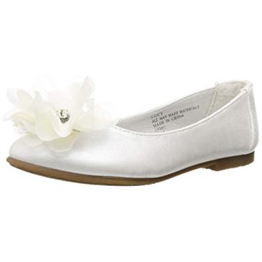 Imagem de Sapato social feminino Swea Pea & Lilli floral liso, Branco, 6 Toddler