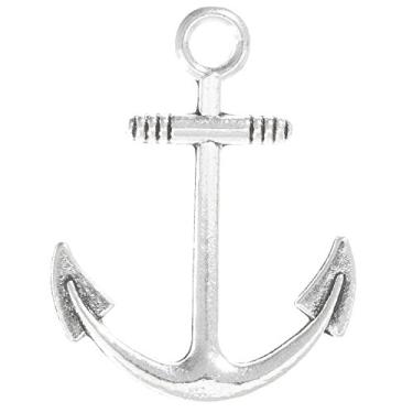 Imagem de Ganchos de peixe e pingentes de âncora para fabricação de joias, miçangas e artesanato – Disponível em ouro, bronze e prata – Várias opções de embalagem disponíveis, 10 Pack, Metal, Sem Pedra Preciosa