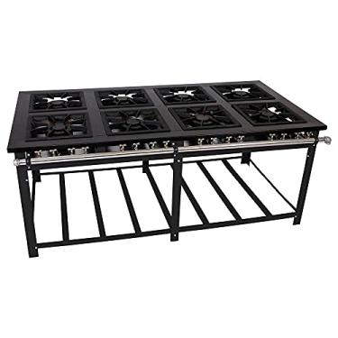 Imagem de Fogão Industrial Venâncio 8 Bocas Duplas a Gás Baixa Pressão Maxi M8d8