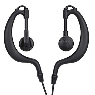 Imagem de Fone de ouvido com gancho de orelha, fone de ouvido de 45,67"em forma de G Fone de ouvido em forma de G para entretenimento para segurança pública comunitária para hotéis e restaurantes