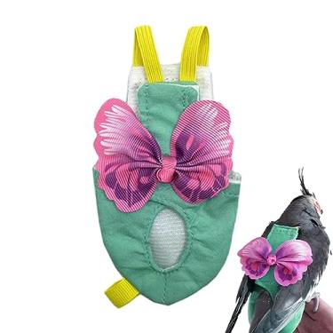 Imagem de Terno de vôo de pássaro, Soft Bird Fraldas Flight Suite, Calças de pombo, roupas de papagaio para pássaros pequenos e médios, periquitos, calopsita, roupa de voo de pombo, roupas de pássaros