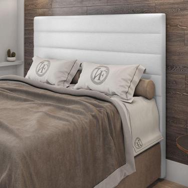 Imagem de Cabeceira King Size Napoli 193cm Material Sintético Branco c/ Frame Italian Flex