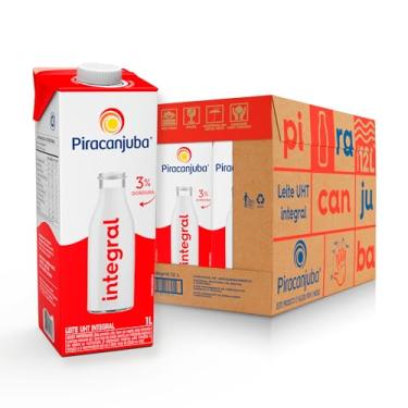 Imagem de Pack de Leite Integral Piracanjuba 1L - 12 Unidades