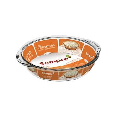 Imagem de Assadeira Refratária Redonda Sempre em Vidro Sodacal – 30,4 cm