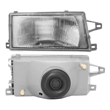 Imagem de Farol Compatível com Uno 91 92 93 94 95 96 97 98 99 2000 01 02 03 04 Vidro (Lado Direito (Passageiro))