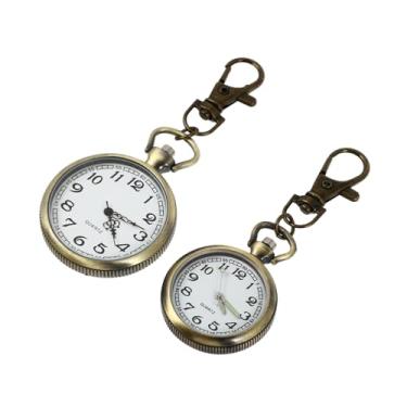 Imagem de SHERCHPRY 2 Unidades Relógio de enfermeira relógio fivela chave relógio de bolso para mulheres chaveiro relogio digital clipe no relógio relógios de enfermeira para mulheres universal aluna