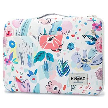 Imagem de Kinmac Capa protetora resistente de 360° para laptop com alça para laptop MacBook Air de 13 polegadas, iPad Pro de 13 polegadas e 13,3 polegadas HP, Dell, Lenovo, Asus, Acer (flores)