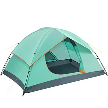 Imagem de Ciays Barraca de acampamento para 6 pessoas à prova d'água para família com mosca de chuva removível e bolsa de transporte, barraca leve com estacas para acampamento, viagem, mochila, caminhada ao ar