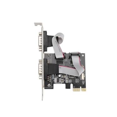 Imagem de Placa Adaptadora Serial PCI Express RS232 De 2 Portas, Placa Controladora De Host Serial PCIe RS232 PCIe Para Placa DB9 Serial Dupla Placa Adaptadora De Controlador De 2 Portas