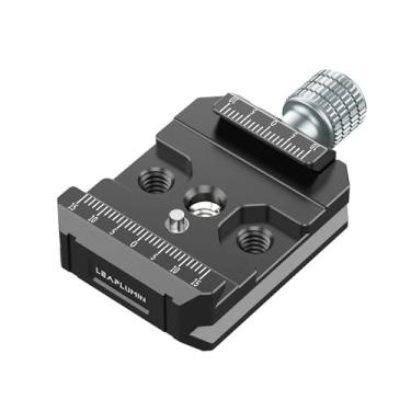 Imagem de Leaplumin Braçadeira de alumínio tipo suíço Arca com parafuso de 3/20.3 cm e 1/10.2 cm, placa de liberação rápida Arca QR Clamp para DJI Ronin S/SC