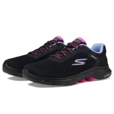Imagem de Skechers Go Walk 7 - Cosmic Waves Tênis esportivo feminino de caminhada, Preto/Multi, 37