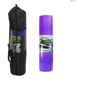 Imagem de Tapete Colchonete Para Pilates Yoga Treino Pvc Com Bolsa - Mbfit