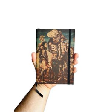 Imagem de Sketchbook Caderno Pintura Serie Retirantes de Candido Portinari com Elástico e Marca Página Aquarela (Marfim 200 Páginas, G (14x20cm))