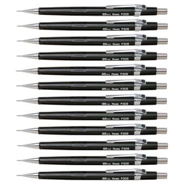 Imagem de Lapiseira 0.5mm, Pentel, Preta, Caixa x 12 Unidades