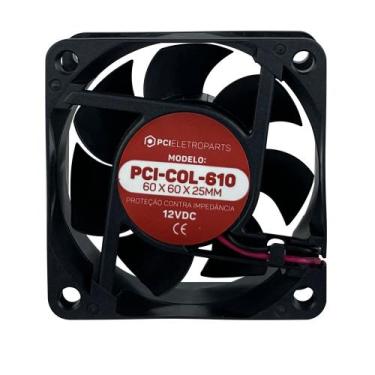 Imagem de Microventilador 60x60x25mm 12v Cooler Pci Eletroparts, 60x60x25mm