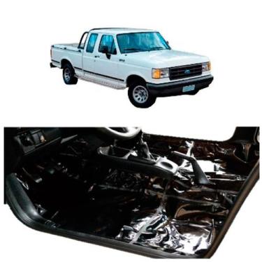 Imagem de Carpete Piso Vinil Ford F-1000 Dupla 93 Até 98 PRETO - MANOS TAPETES