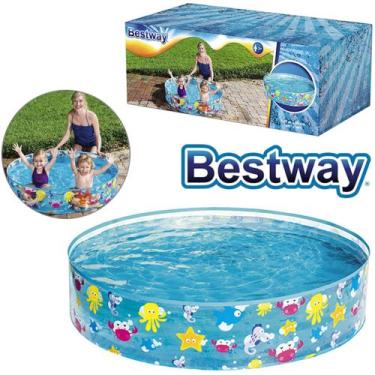 Imagem de Piscina Infantil Redonda Inflável Semirrígida Sea 277 Litros - Bestway