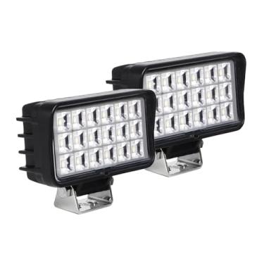 Imagem de EXZEIT Luz de trabalho de LED de 11,4 cm para caminhão, barra de holofote de 36 W para carrinho de golfe de trator, ATV, 12/24 V