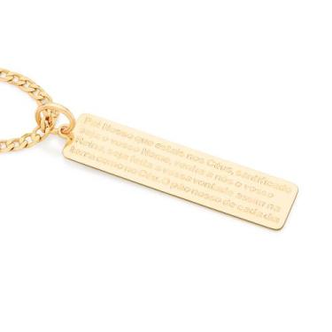Imagem de Pingente banhado ouro 3x 24k 18k e 22k feminino rommanel retangular or