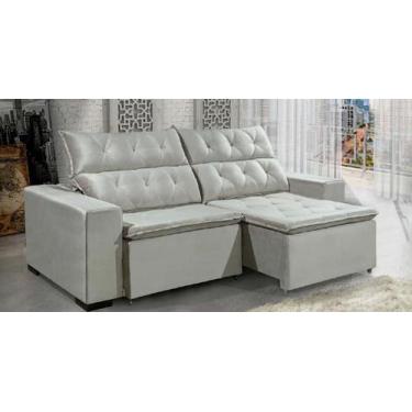 Imagem de Sofá Retrátil e Reclinável DUBAI 2,30m com Pillow de 8cm Velusoft D33 