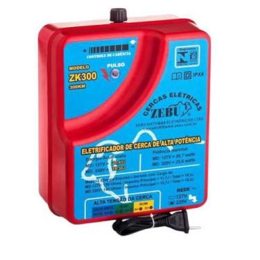 Imagem de Eletrificador De Cerca Zebu Zk300 220V Luz 19,36 Joules, 220V