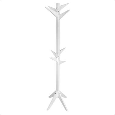 Imagem de Cabideiro Para Closet Rangifer Mancebo De Madeira Com Roupas - Resion