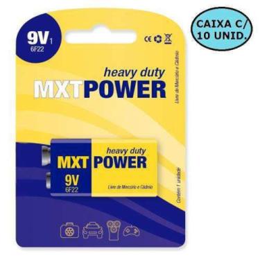 Imagem de Bateria 9v Heavy Duty MXT POWER C/10 UNIDADES