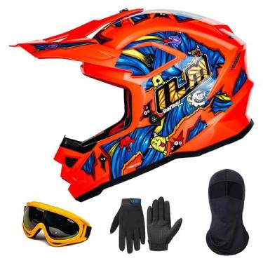 Imagem de Capacete ILM Youth ATV Kids Dirt Bike Motorcross BMX Off Road
