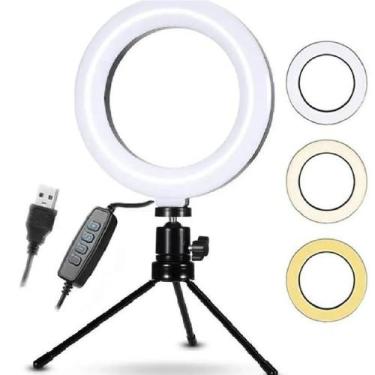 Imagem de Led Ring Light USB Fill com Tripé 2m 10 Níveis Luz - Dafu
