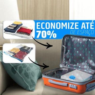 Imagem de Saco A Vácuo Viagem Cobertor Edredom Roupa Guardar 60x80cm - Western