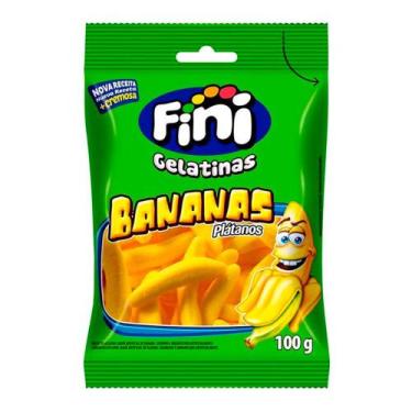 Imagem de Balas de Gelatina Fini Banana 100g, 1 unidade, Banana