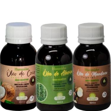 Imagem de Kit Oleo Capilar Ricino 60ml + Óleo de Coco + Alecrim 60ml - Hummidus