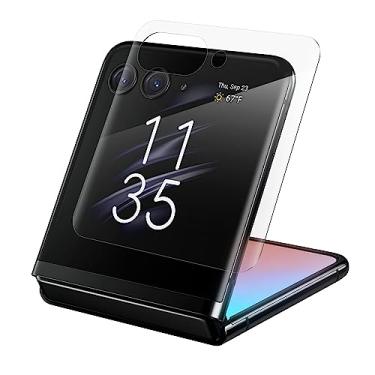 Imagem de ZAGG InvisibleShield Fusion Curve para Motorola Razr+: Proteção de tela híbrida flexível, resistente a arranhões, clareza de alta definição, compatível com scanners biométricos, fácil aplicação