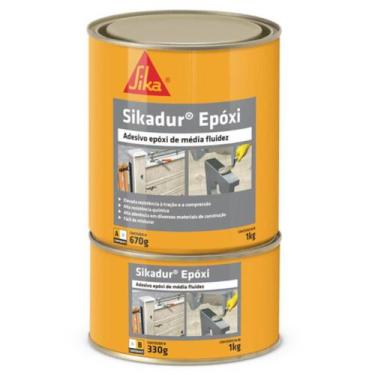 Imagem de Cola Massa Epóxi Estrutural À Base De Resina 1Kg Sikadur