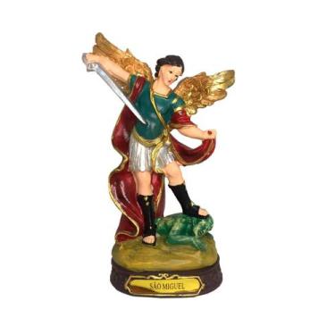 Imagem de Imagem Sacra Em Resina De São Miguel Arcanjo - Imporiente, 19cm