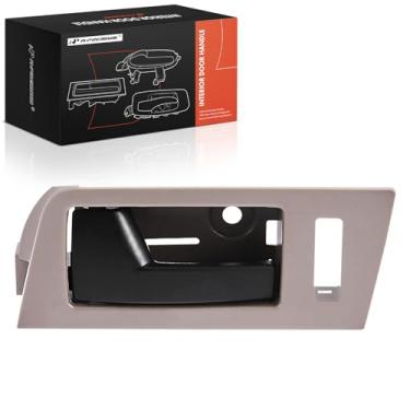 Imagem de A-Premium Maçaneta interna do lado do motorista dianteiro esquerdo compatível com Ford Escape, Focus & Mazda Tribute & Mercury Mariner, caixa cinza com alavanca preta, com fechaduras elétricas,