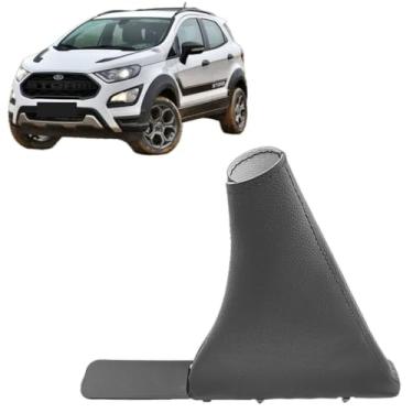 Imagem de coifa com Aro Suporte da alavanca freio de mão Compativel com Ecosport 2017 2018 2019 2020 2021 2022 (COM TAMPA)