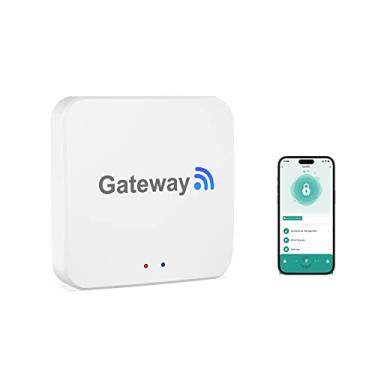 Imagem de Foxgard Gateway, Fechadura de Porta com Impressão Digital, WiFi e Bluetooth, Controle Remoto e Voz via Alexa e Google Assistant, Aplicativo Tuya Smart, Branco