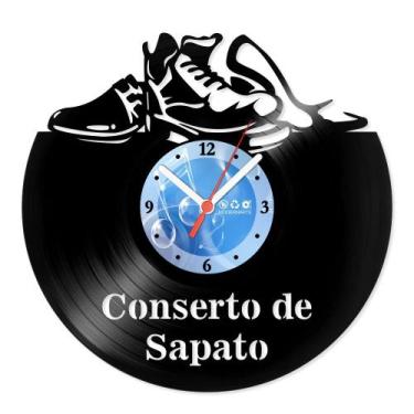 Imagem de Relógio De Parede Disco Vinil Profissões - Sapateiro - VPR-114 - Moder