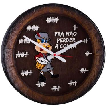 Imagem de Relógio Barril Decorativo Grande - Pra Não Perder a Conta 721 - Karin 