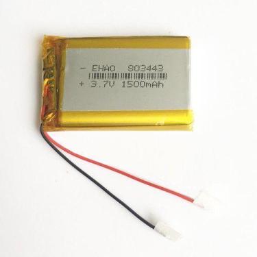 Imagem de Bateria 803443 Com 1500mah 8mmx34mmx43mm 2 Fios 3,7v - KMIG