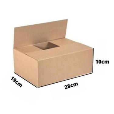 Imagem de Kit 25 Caixas de Papelão para Sedex Pac Envio Correios 28x19x10 - Irma