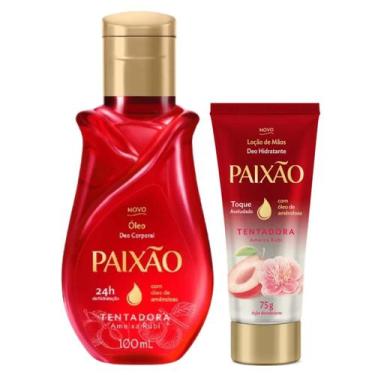 Imagem de Kit Paixão Tentadora Ameixa Rubi Óleo Corporal + Creme para Mãos