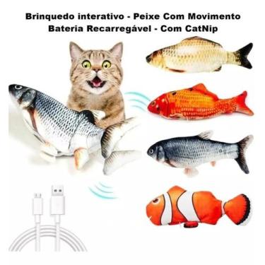 Imagem de Peixe Elétrico Brinquedo Pet Usb Pet Gato Cachorro  - Western